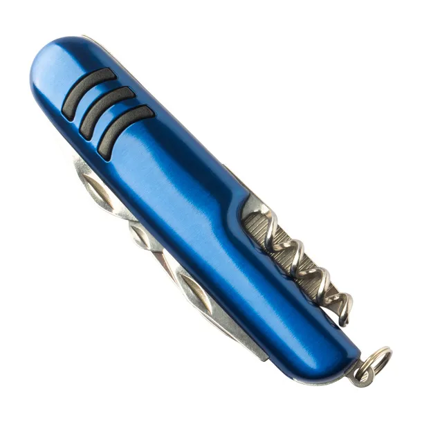 FREIBURG set of torch and pocket knife with 9 functions Blue