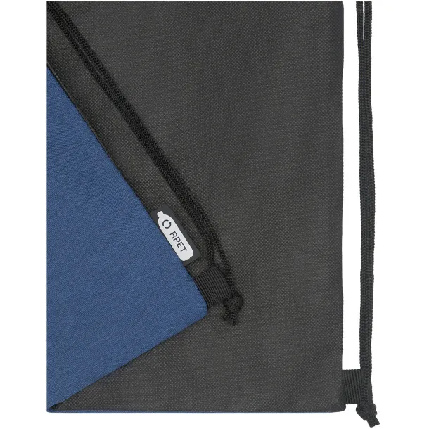 Ross RPET drawstring backpack Navy Blue