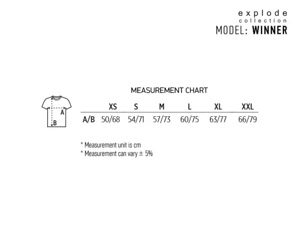 WINNER Unisex majica s kapuljačom i patent zatvaračem - EXPLODE Plava