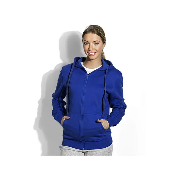 WINNER Unisex majica s kapuljačom i patent zatvaračem, 280g/m 2 - EXPLODE Kraljevsko plava