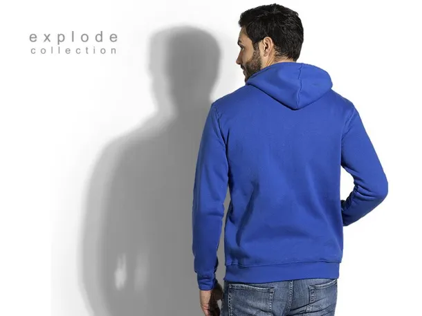 WINNER Unisex majica s kapuljačom i patent zatvaračem - EXPLODE Kraljevsko plava