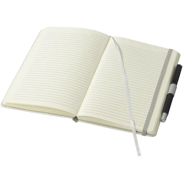Vignette A5 hard cover notebook - JournalBooks Silver