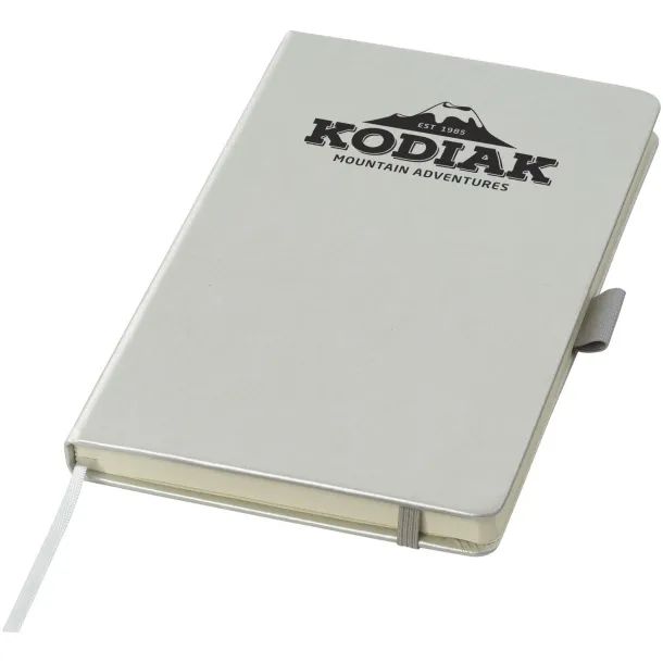 Vignette A5 hard cover notebook - JournalBooks Silver