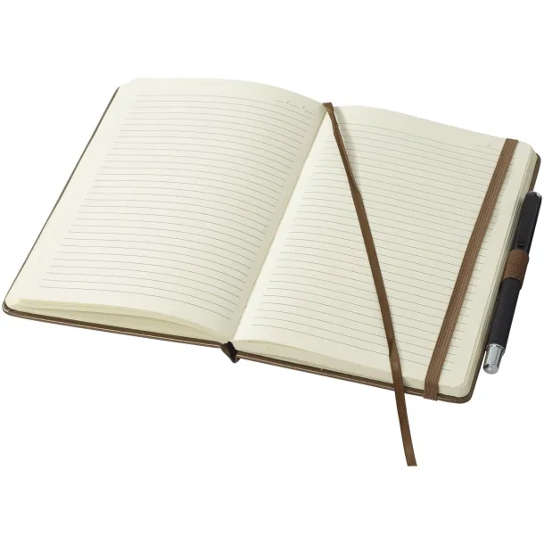 Vignette A5 hard cover notebook - JournalBooks Brown
