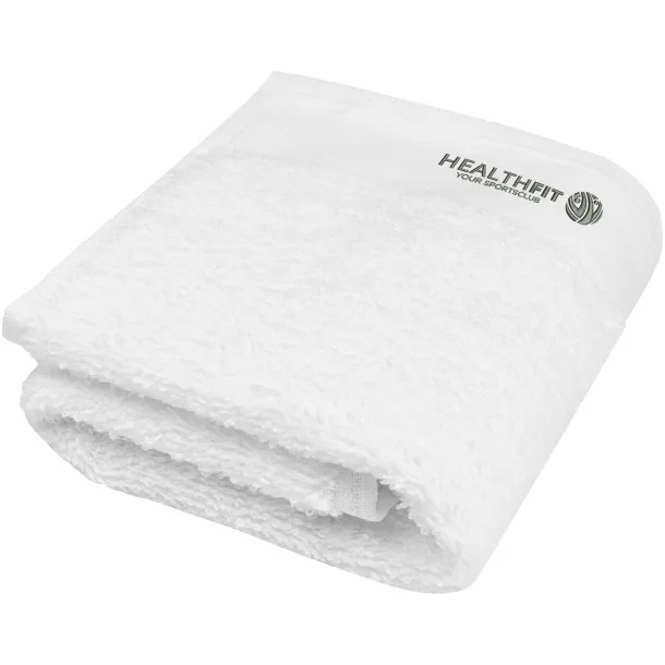 Chloe 550 g/m² cotton bath towel 30x50 cm - Seasons White