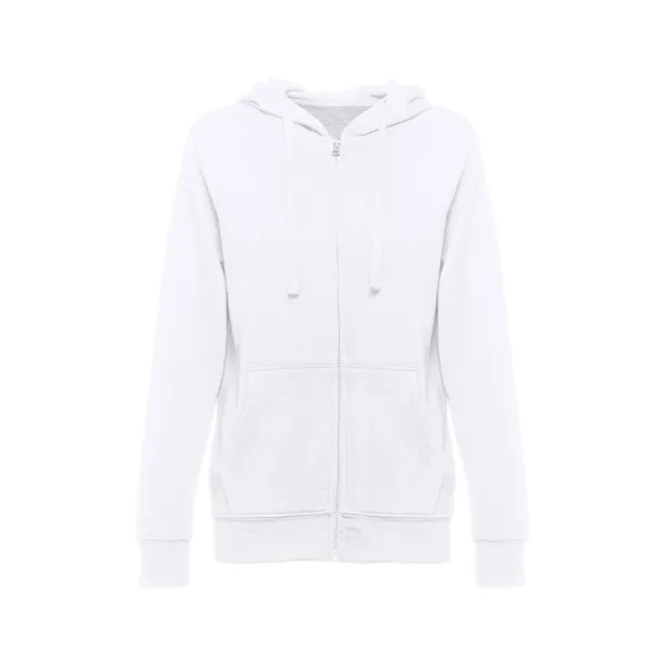 THC AMSTERDAM WOMEN WH Women's hooded full zipped sweatshirt White