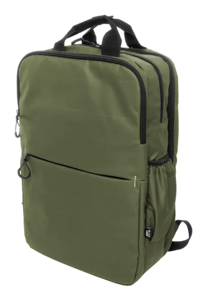 Stanford RPET ruksak, 16" Zelena