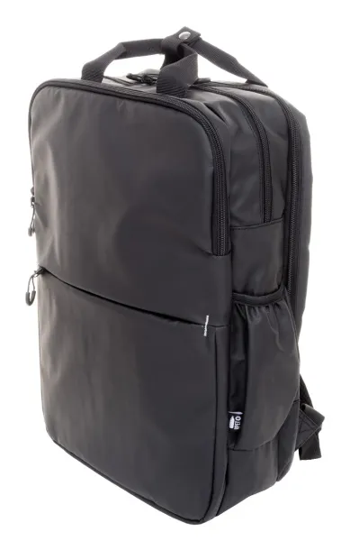 Stanford RPET ruksak, 16" Crna