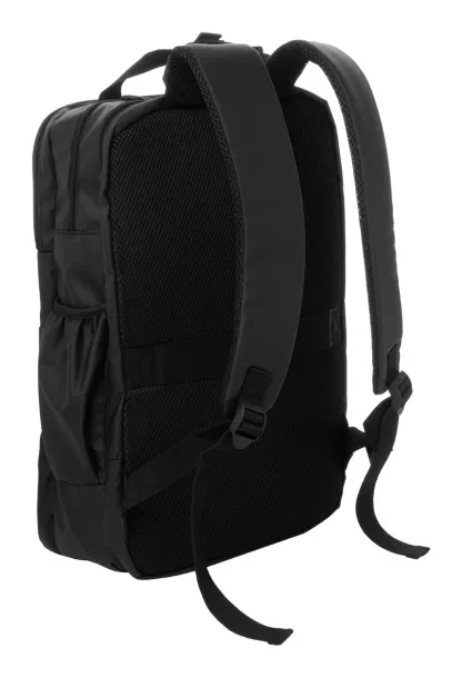 Stanford RPET ruksak, 16" Crna