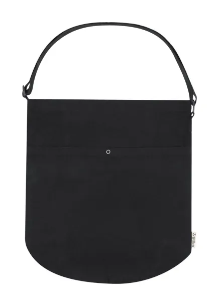 Harkal recycled cotton shoulder bag Black