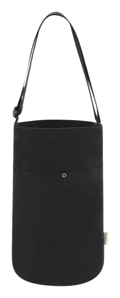 Harkal recycled cotton shoulder bag Black