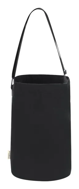 Harkal recycled cotton shoulder bag Black