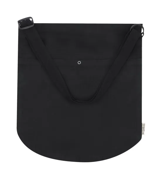 Harkal recycled cotton shoulder bag Black