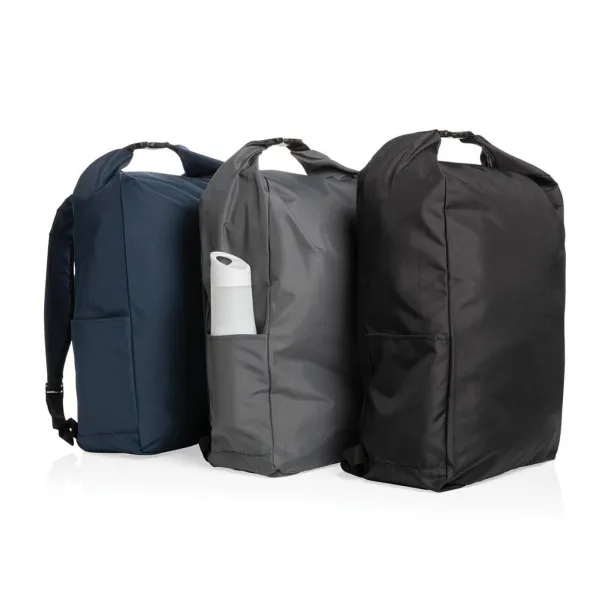  Impact AWARE™ RPET lightweight rolltop backpack - XD Collection Anthracite 