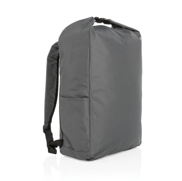  Impact AWARE™ RPET lightweight rolltop backpack - XD Collection Anthracite 