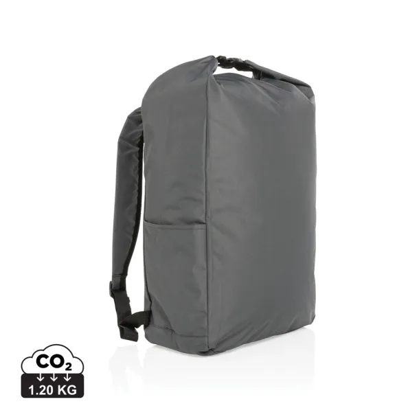  Impact AWARE™ RPET lightweight rolltop backpack - XD Collection Anthracite 