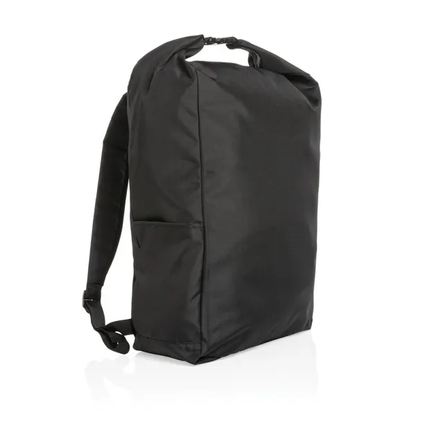  Impact AWARE™ RPET lightweight rolltop backpack - XD Collection Black 