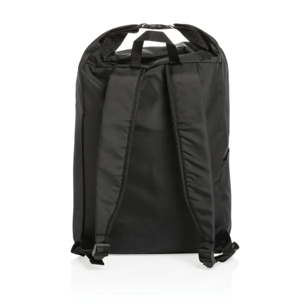  Impact AWARE™ RPET lightweight rolltop backpack - XD Collection Black 