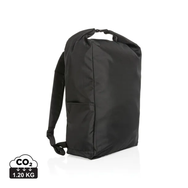  Impact AWARE™ RPET lightweight rolltop backpack - XD Collection Black 