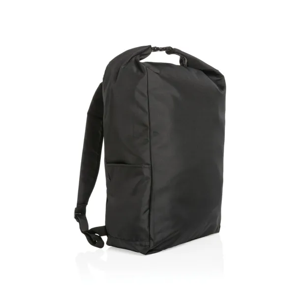  Impact AWARE™ RPET lightweight rolltop backpack - XD Collection Black 