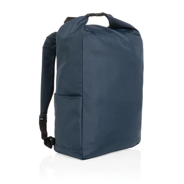  Impact AWARE™ RPET lightweight rolltop backpack - XD Collection Navy Blue 