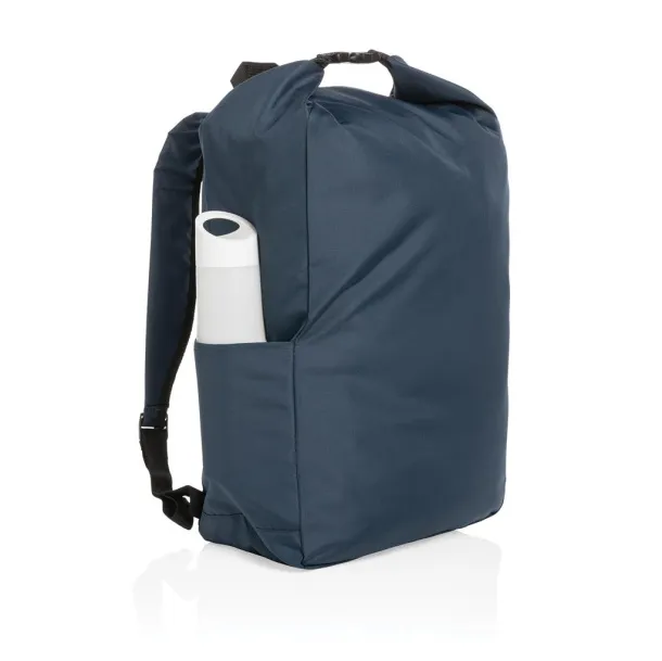  Impact AWARE™ RPET lightweight rolltop backpack - XD Collection Navy Blue 