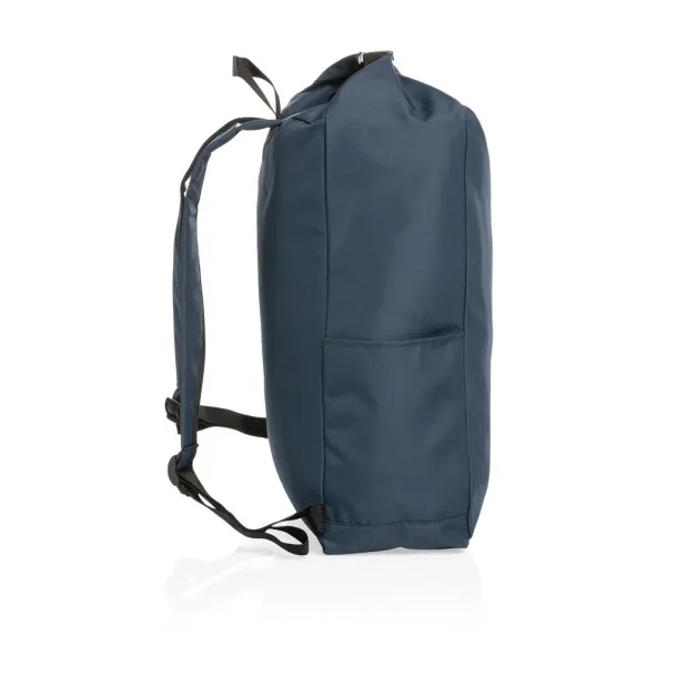  Impact AWARE™ RPET lightweight rolltop backpack - XD Collection Navy Blue 