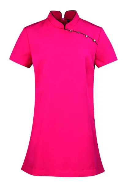 ‘MIKA’ BEAUTY AND SPA TUNIC - Premier Hot Pink Black