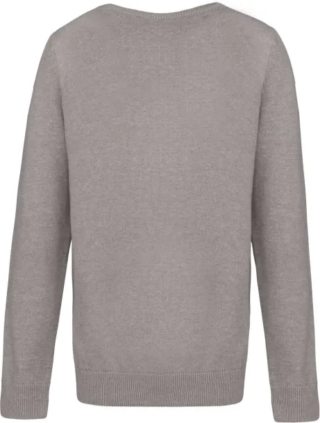  Dječji džemper s V-izrezom, 290 g/m2 - Kariban Grey Melange