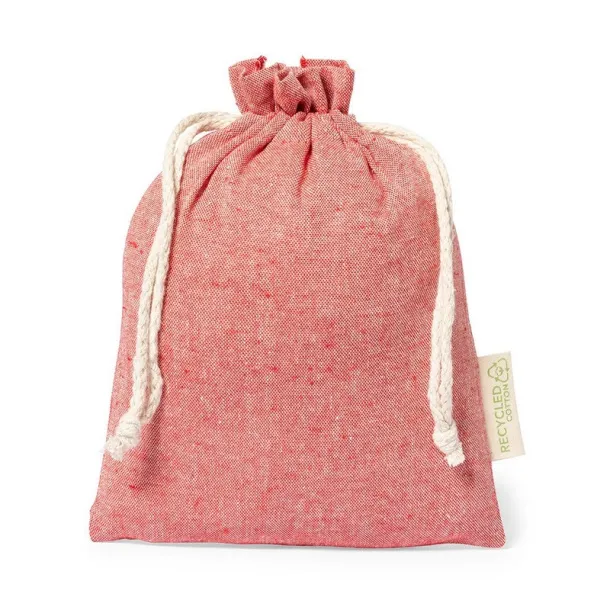  Small recycled cotton bag red