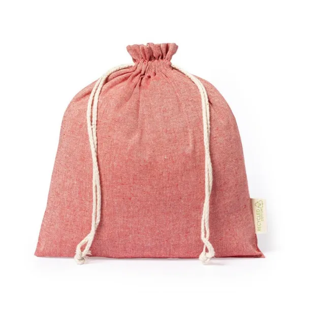  Large recycled cotton bag red