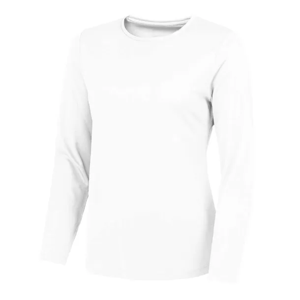  WOMEN'S LONG SLEEVE COOL T - Just Cool White