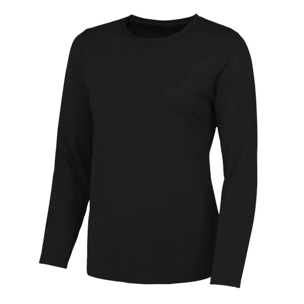  Ženska majica dugih rukava, 140 g/m2 - Just Cool Crna