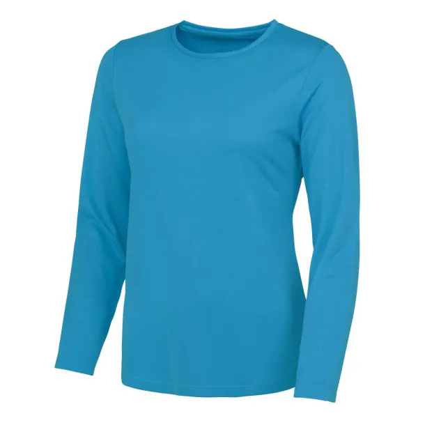  WOMEN'S LONG SLEEVE COOL T - Just Cool Sapphire Blue