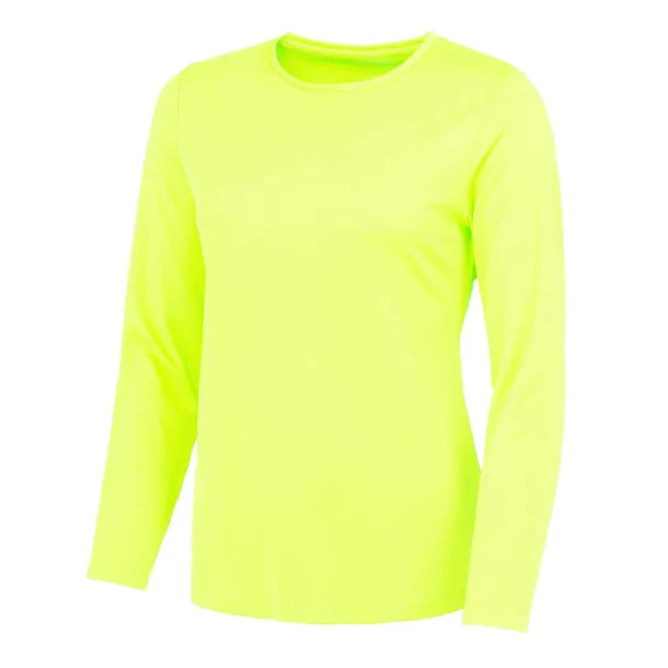  WOMEN'S LONG SLEEVE COOL T - Just Cool Electric Yellow