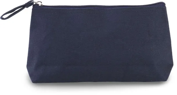  COTTON CANVAS TOILETRY BAG - 310 g/m² - Kimood Midnight Blue