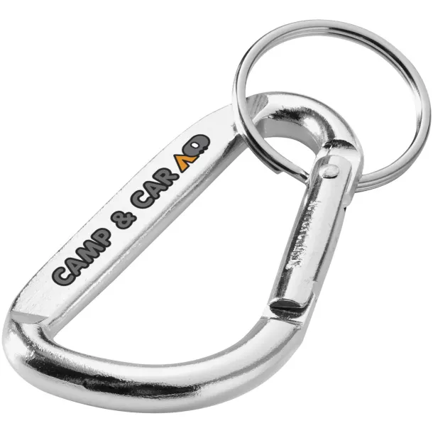 Timor carabiner keychain Silver