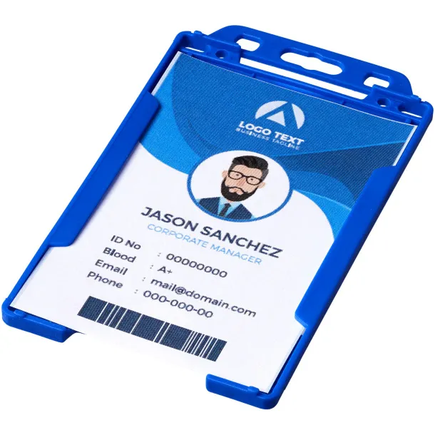Pierre transparent badge holder Blue