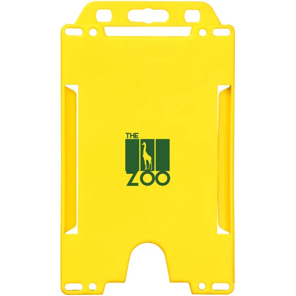 Pierre transparent badge holder Yellow