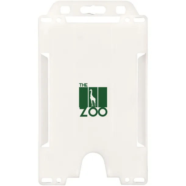 Pierre transparent badge holder White