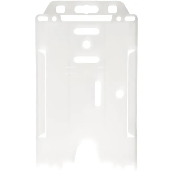 Pierre transparent badge holder - Unbranded Frosted white