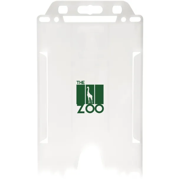 Pierre transparent badge holder - Unbranded Frosted white