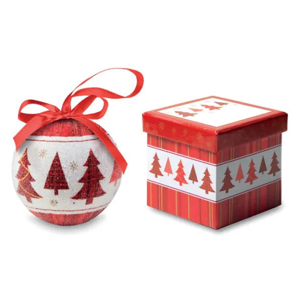 SNOWY Christmas bauble in gift box Multicolour