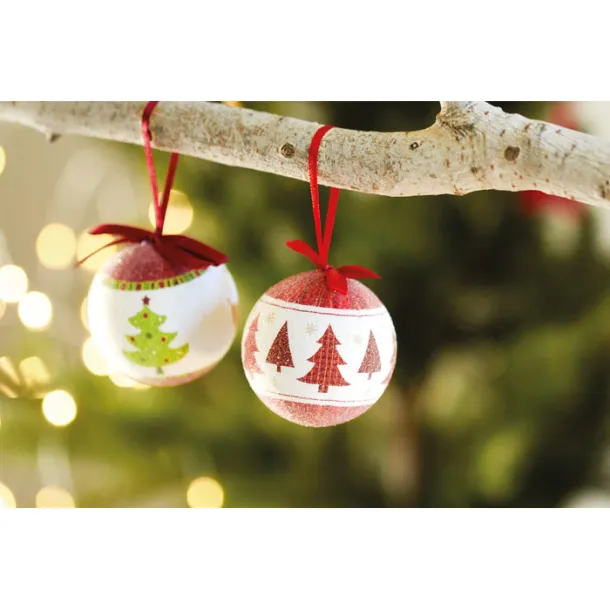 SNOWY Christmas bauble in gift box Multicolour