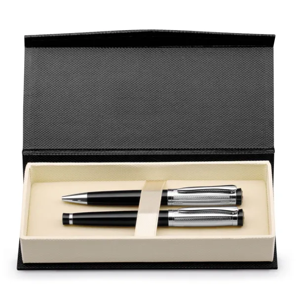 ORLANDO Roller pen and ball pen set Silver