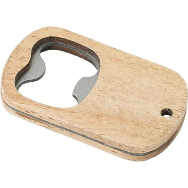  Wooden bottle opener brown