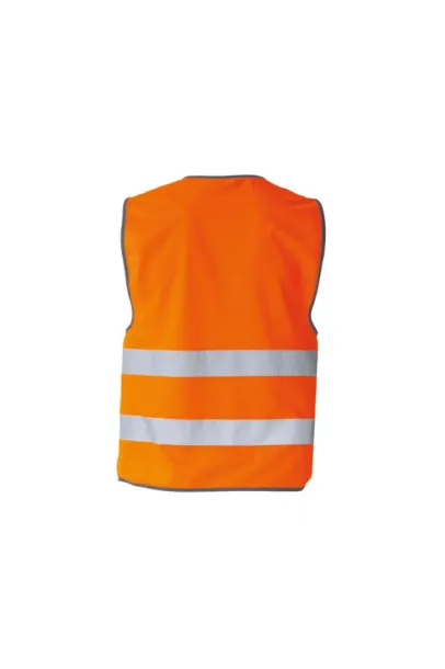 "WOLFSBURG" SAFETY VEST - BLACK HEM - Korntex Narančasta