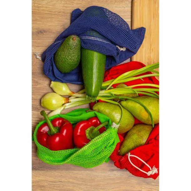 Kelly Cotton bag for fruits and vegetables, big size light green