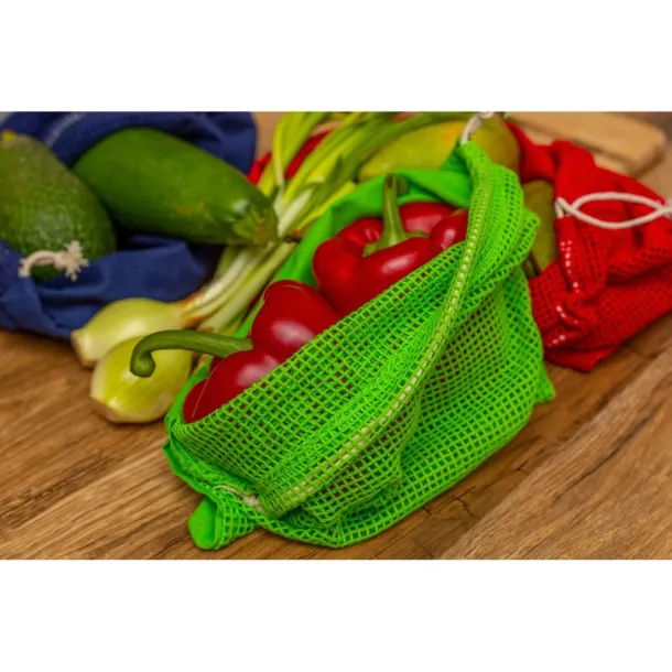 Kelly Cotton bag for fruits and vegetables, big size light green