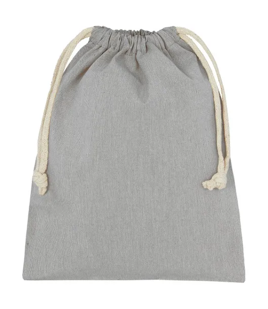 Vrećica s vezicama od recikliranog pamuka i poliestera - SG Accessories - BAGS Grey Heather